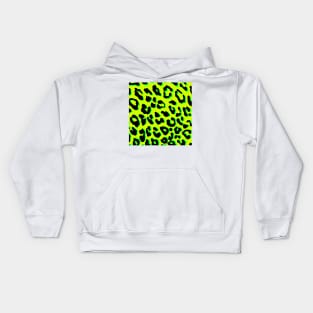 Leopard Print Yellow Kids Hoodie